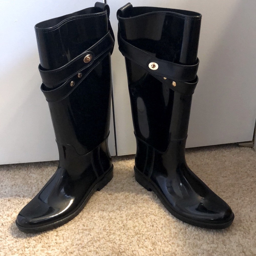Coach women’s tall rain boots size 9